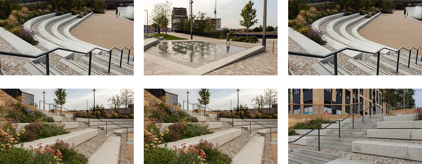 Chinese granite setts project - five colour mix